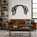 Bernese Mountain Dog dog ear waterproof metal wall art, mockup 1