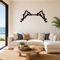 Pomeranian dog ear waterproof metal wall art, mockup 1