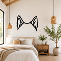 Norwegian Elkhound dog ear waterproof metal wall art, mockup 1