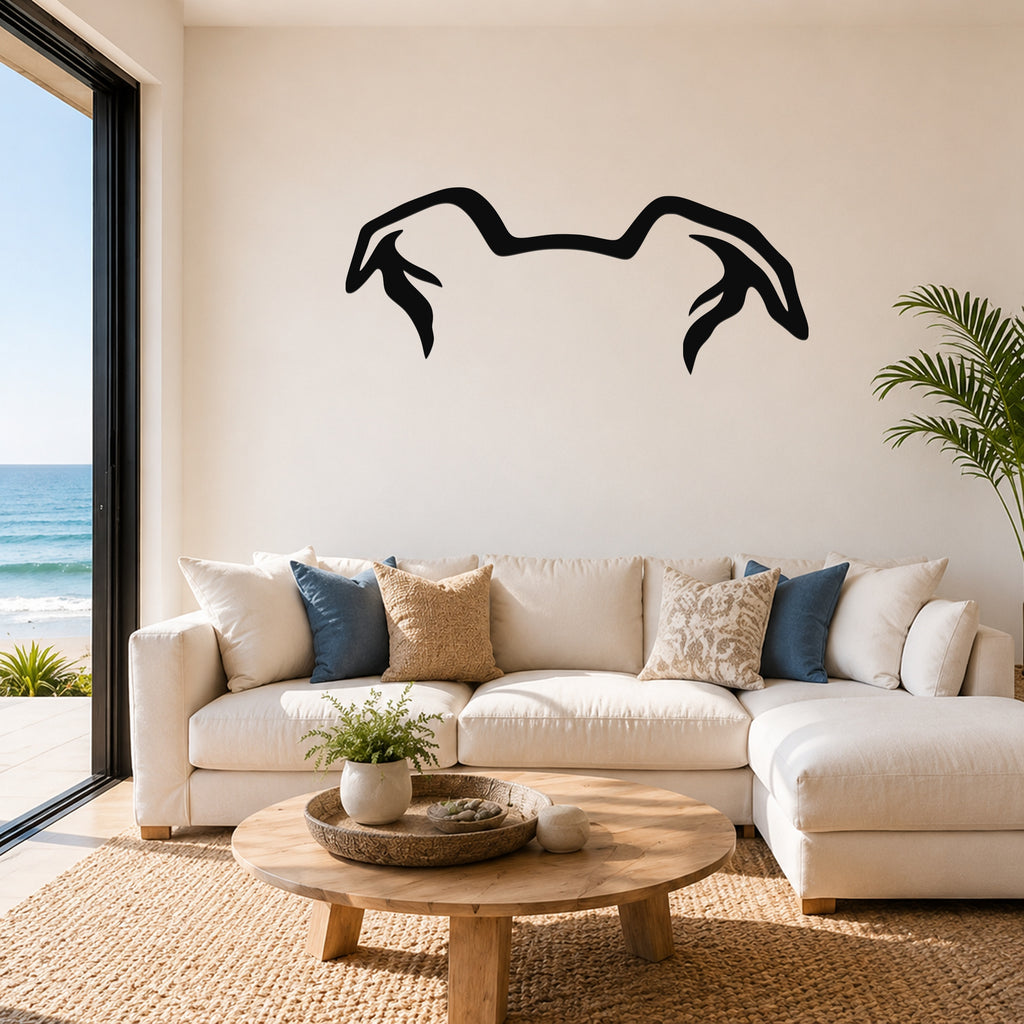 Border Collie dog ear waterproof metal wall art, mockup 1