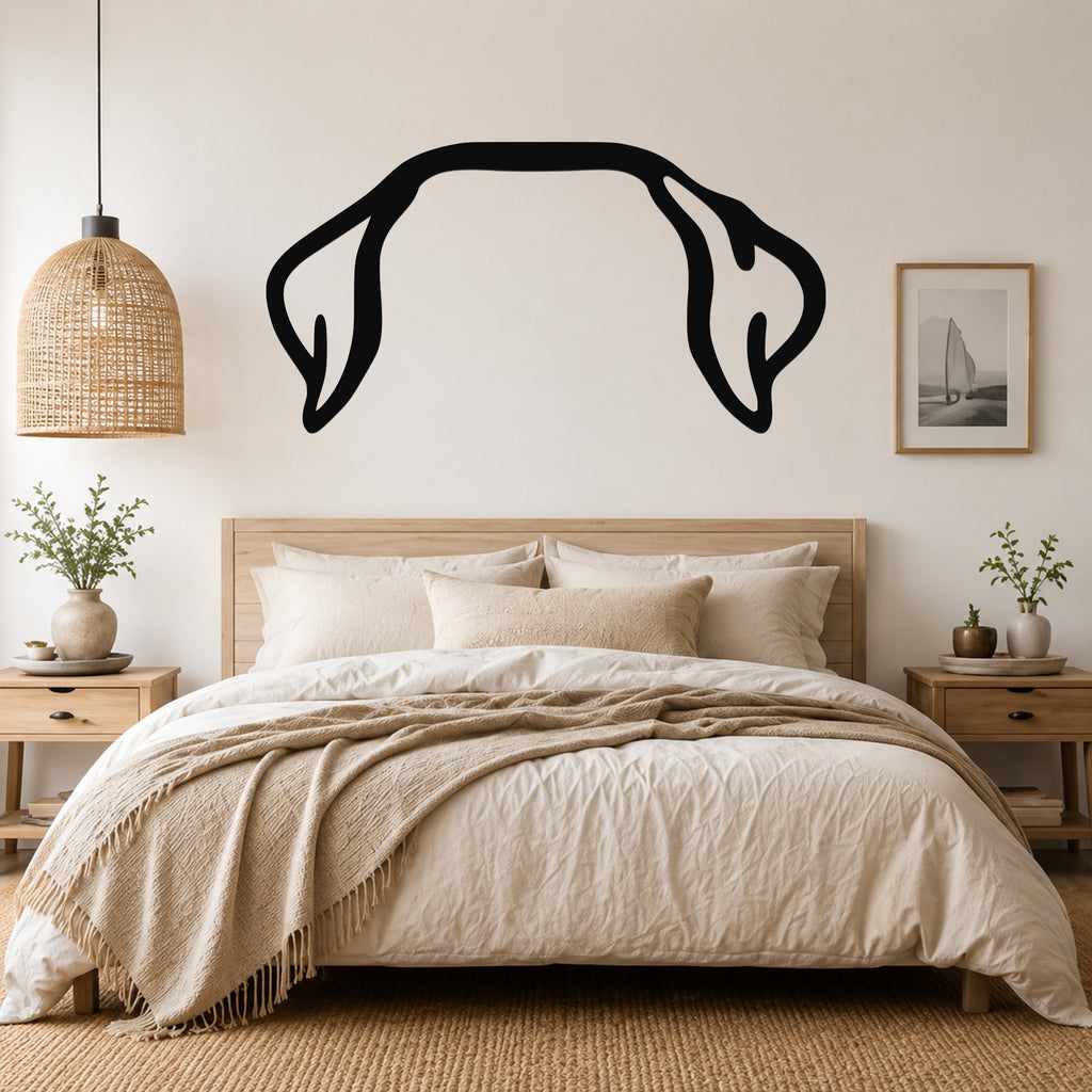 Mastiff dog ear waterproof metal wall art, mockup 1