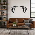 Cane Corso dog ear waterproof metal wall art, mockup 1