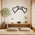 Fox Terrier dog ear waterproof metal wall art, mockup 1