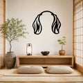 Beagle dog ear waterproof metal wall art, mockup 1