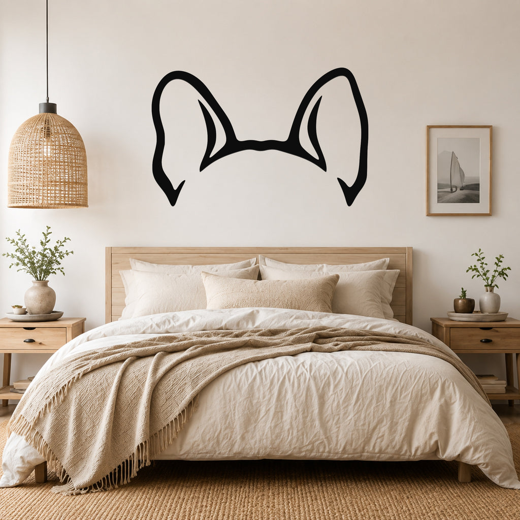 French Bulldog dog ear waterproof metal wall art, mockup 1
