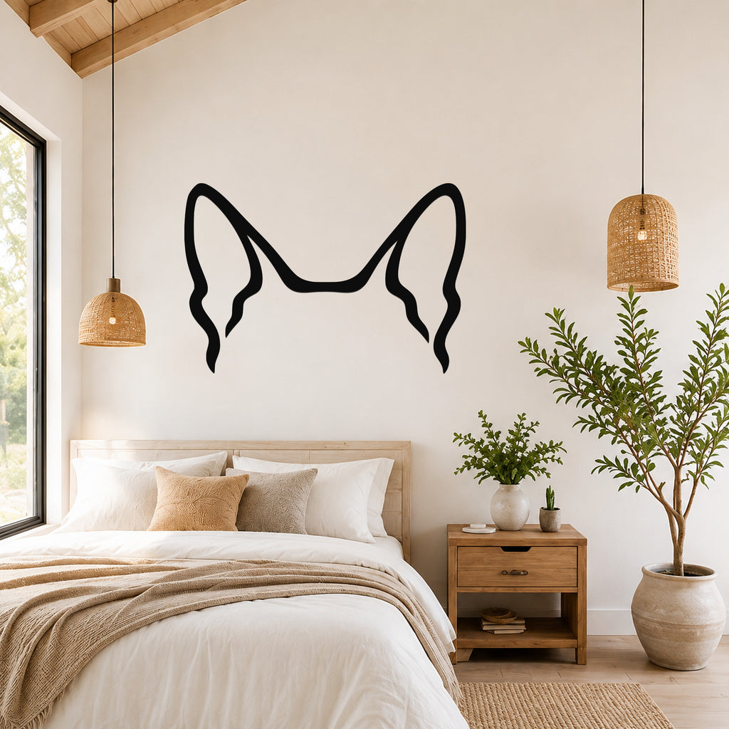 Australian Cattle Dog dog ear waterproof metal wall art, mockup 1
