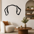 Puggle dog ear waterproof metal wall art, mockup 1