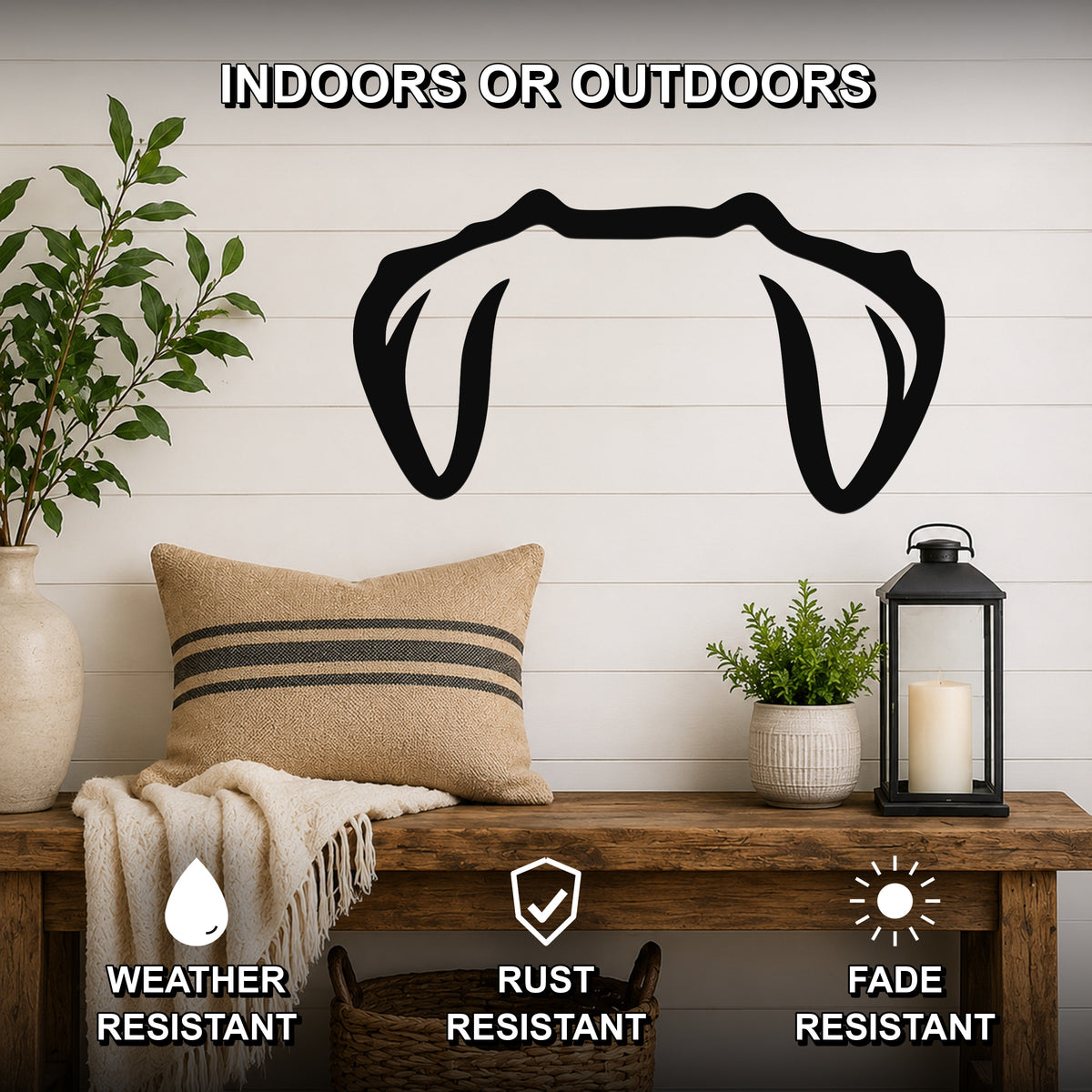 Maltese dog ear waterproof metal wall art, mockup 2