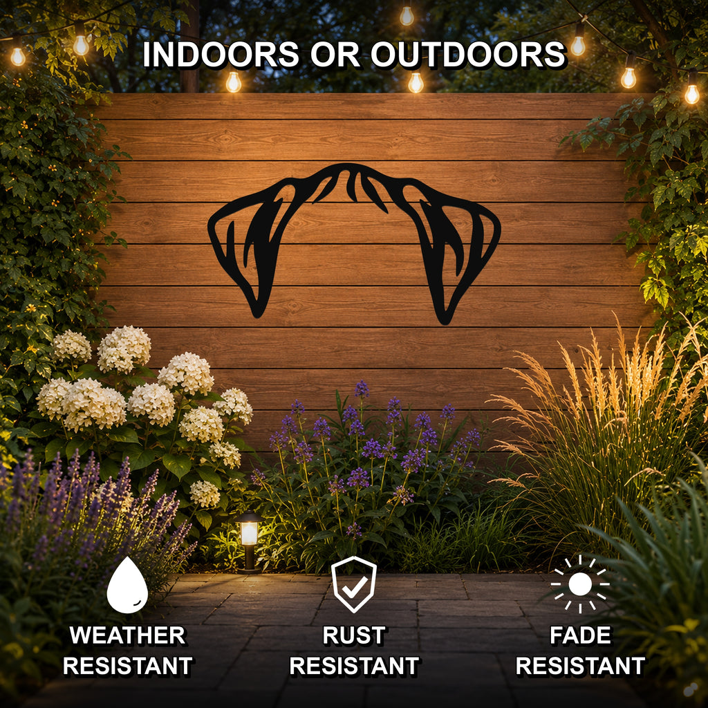 Boxer dog ear waterproof metal wall art, mockup 2