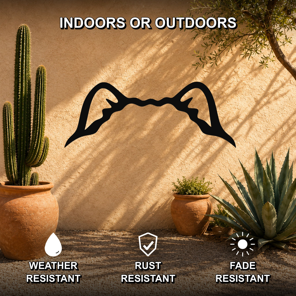 Chow dog ear waterproof metal wall art, mockup 2