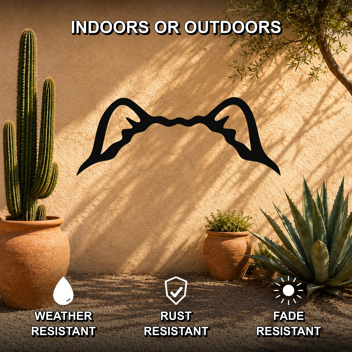 Chow dog ear waterproof metal wall art, mockup 2