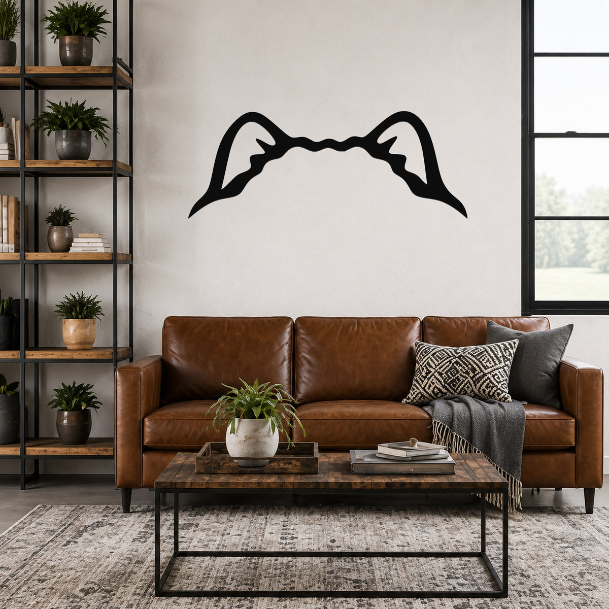 Chow dog ear waterproof metal wall art, mockup 3