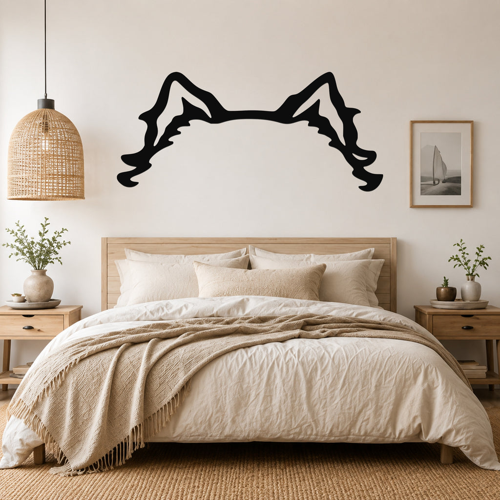 Pomeranian dog ear waterproof metal wall art, mockup 3