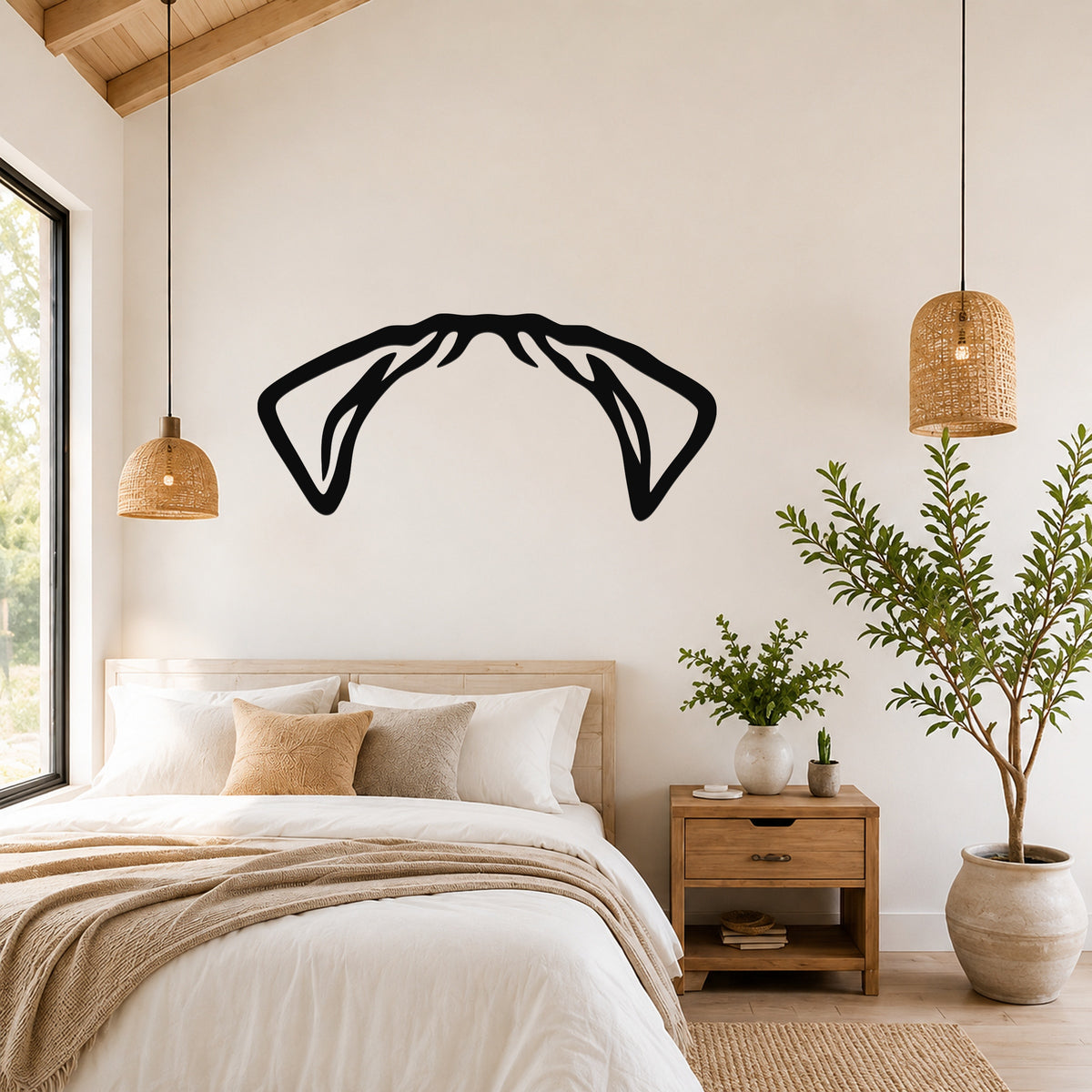 Rottweiler dog ear waterproof metal wall art, mockup 3