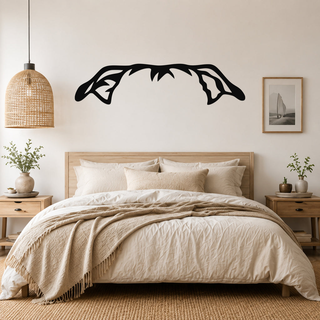 Pitbull dog ear waterproof metal wall art, mockup 3