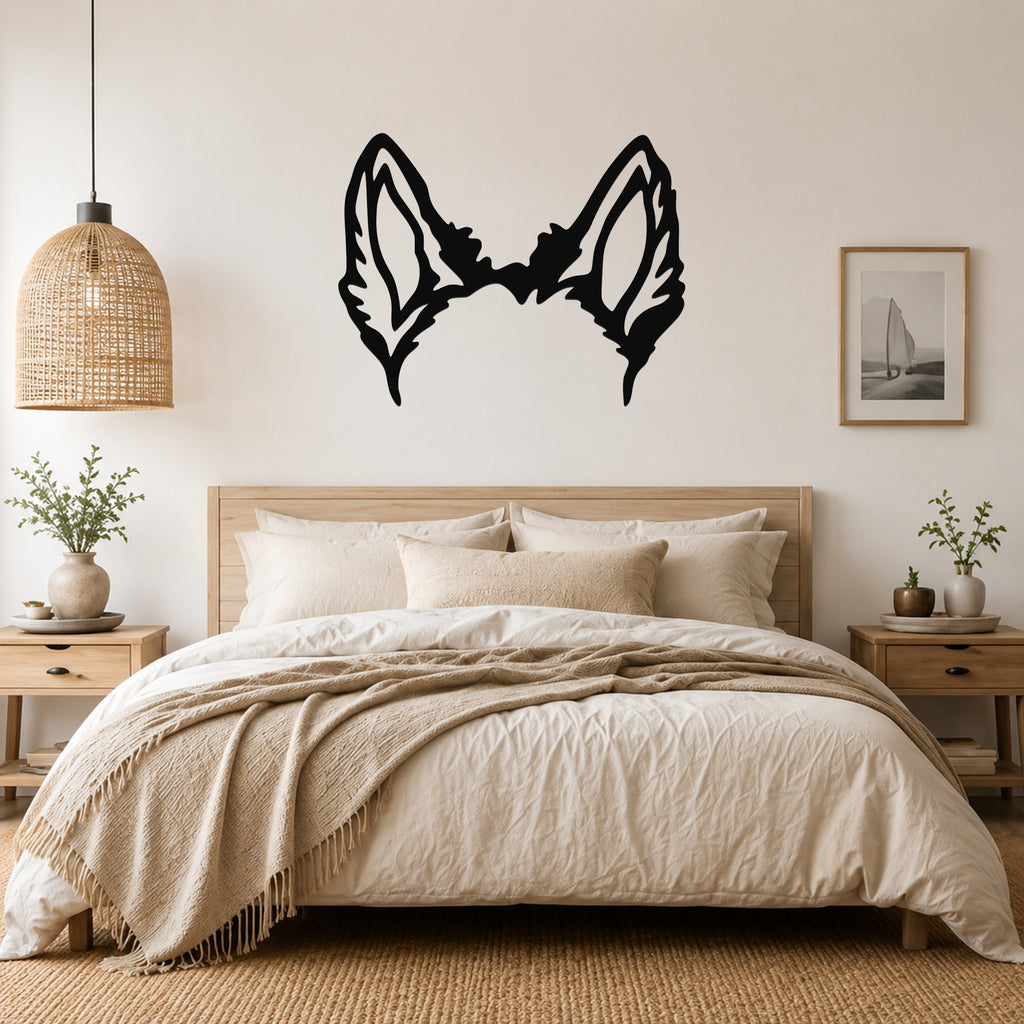 Scottish Terrier dog ear waterproof metal wall art, mockup 3