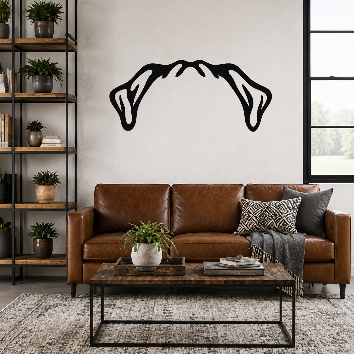 Pug dog ear waterproof metal wall art, mockup 3