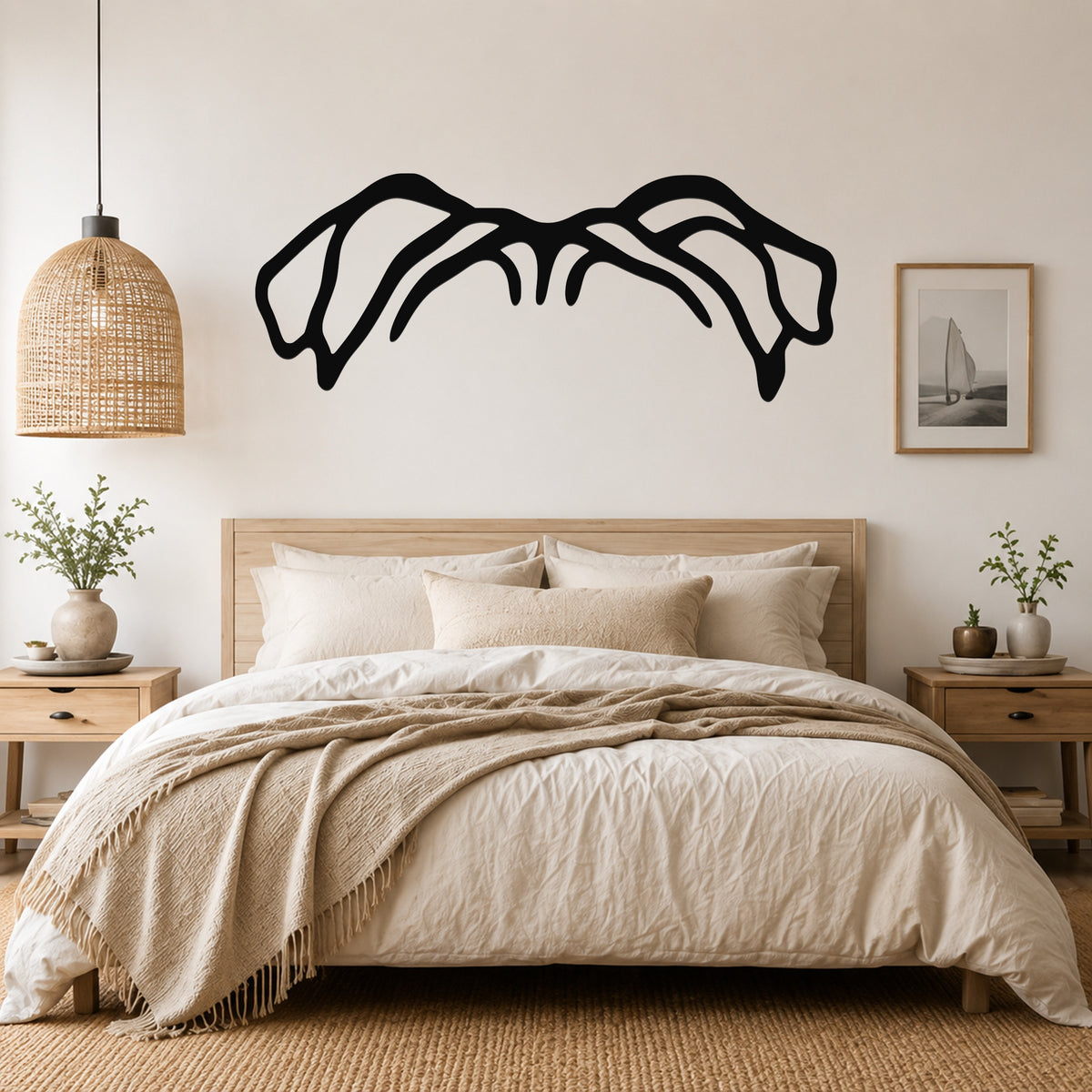 English Bulldog dog ear waterproof metal wall art, mockup 3