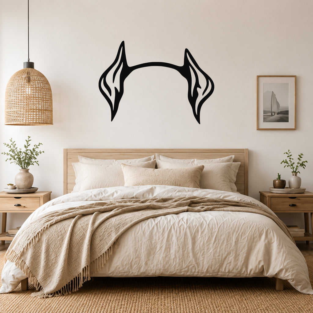 Doberman dog ear waterproof metal wall art, mockup 3