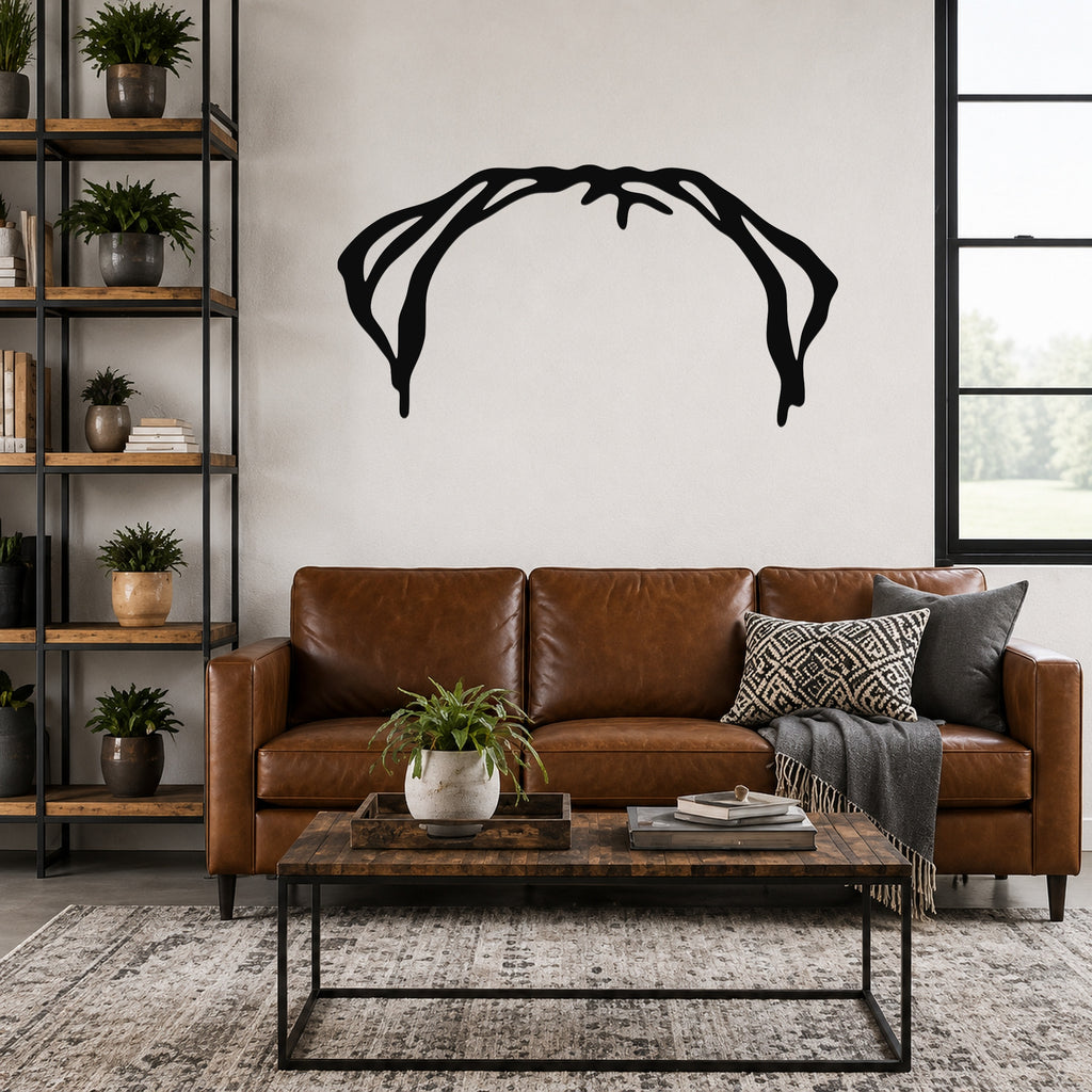 Bull Mastiff dog ear waterproof metal wall art, mockup 3