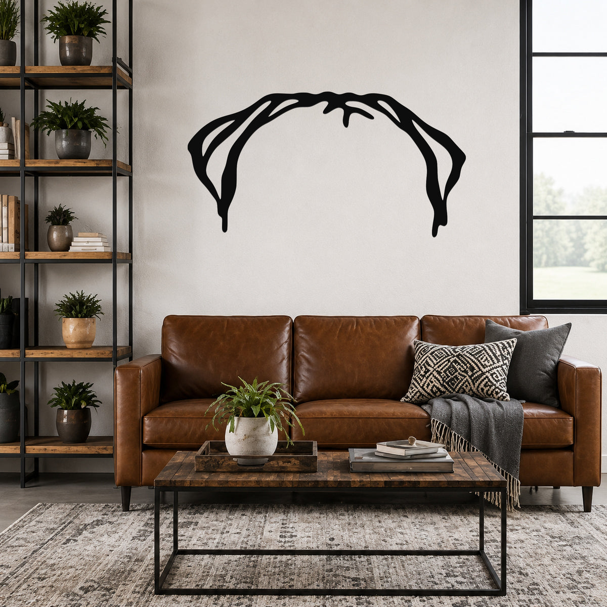 Bull Mastiff dog ear waterproof metal wall art, mockup 3