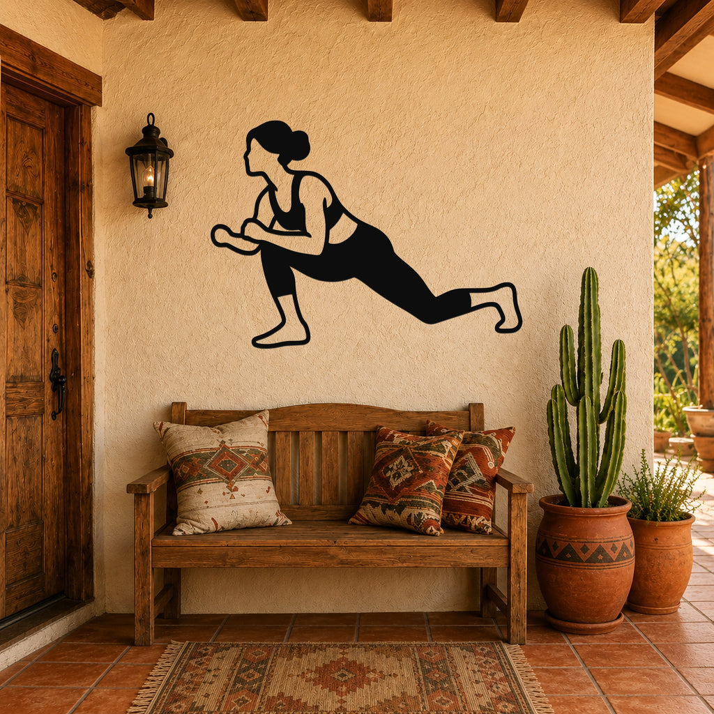 Female Wrestling Shot Entry Drill waterproof steel metal wall art, mockup 3
