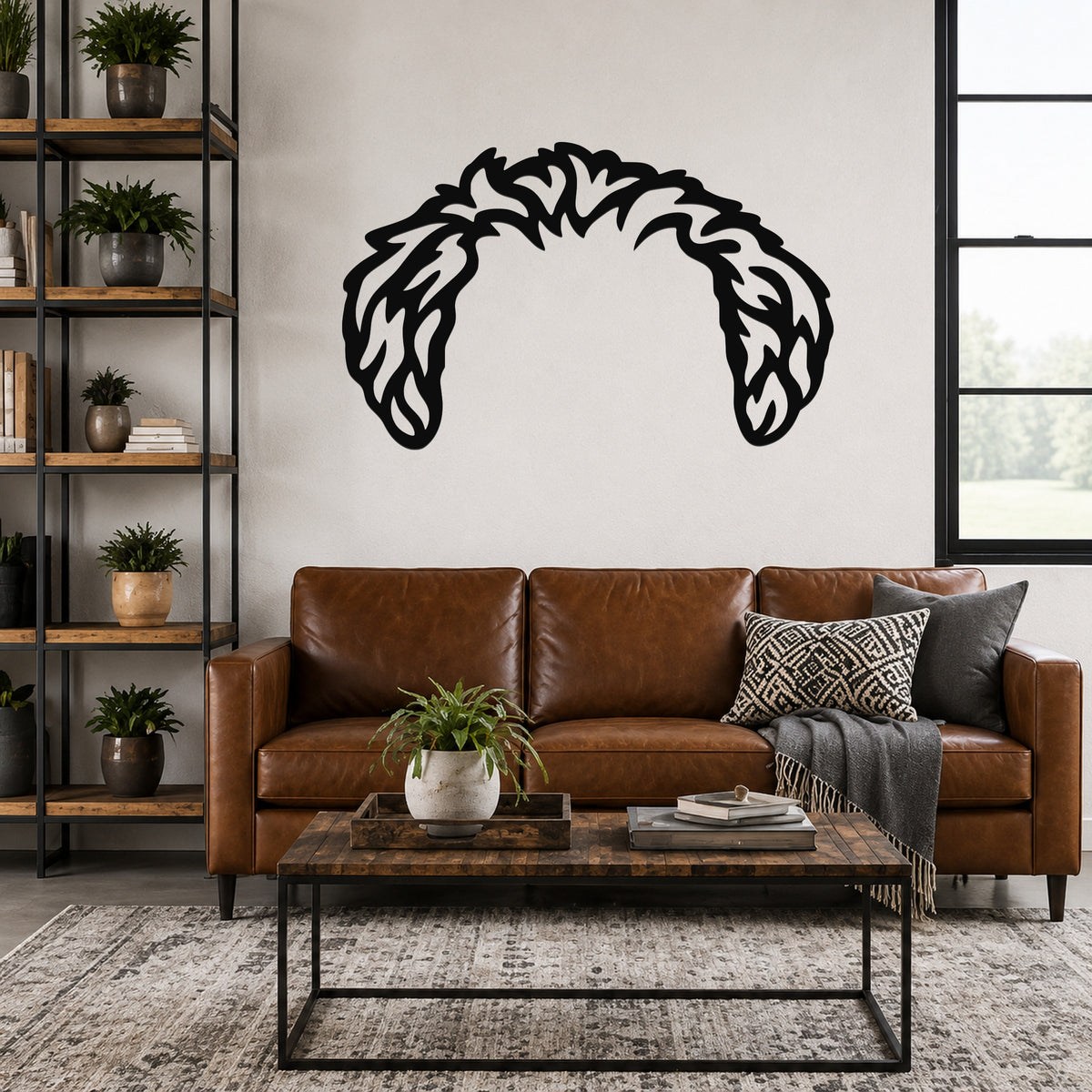 Maltipoo dog ear waterproof metal wall art, mockup 3