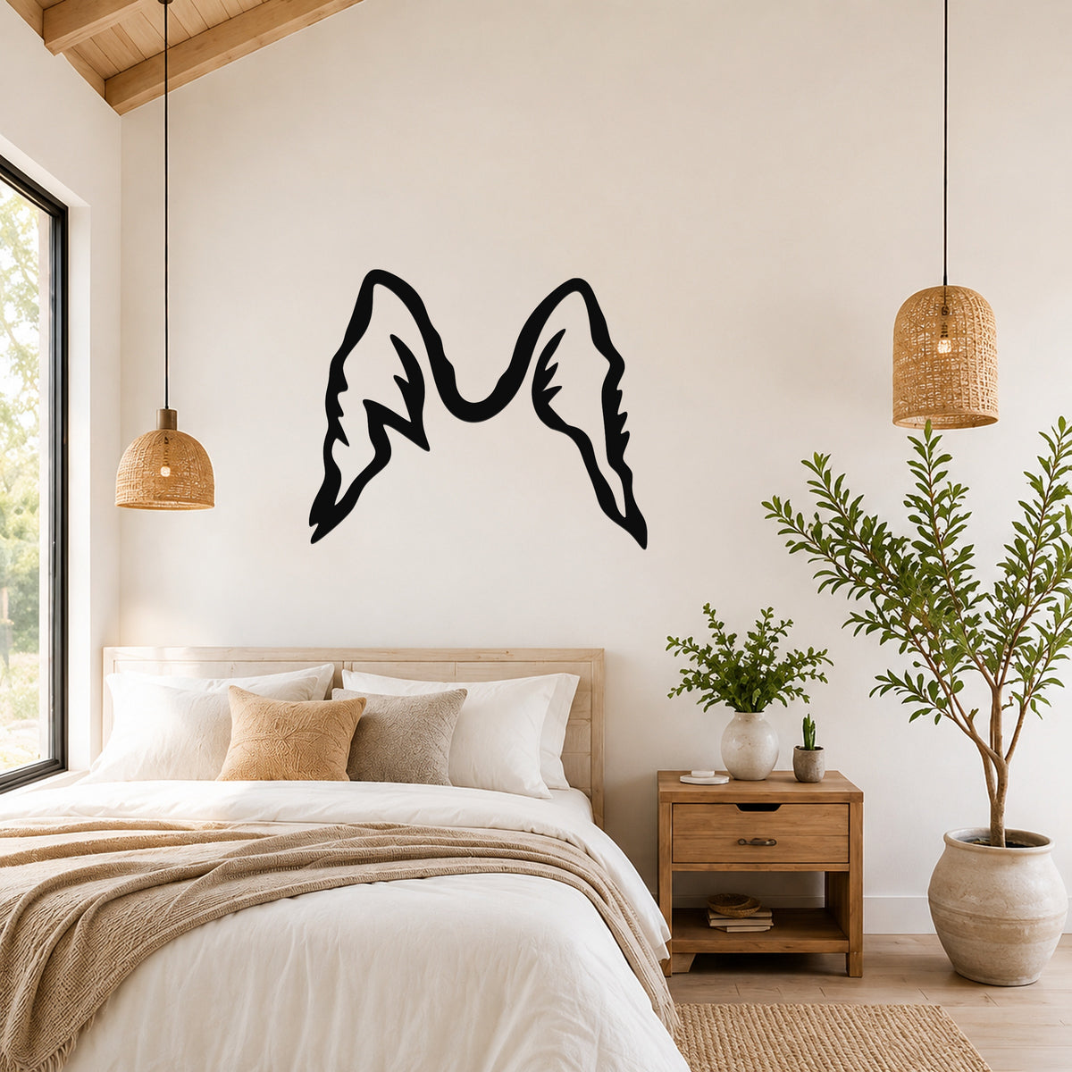 Belgian Sheepdog dog ear waterproof metal wall art, mockup 3