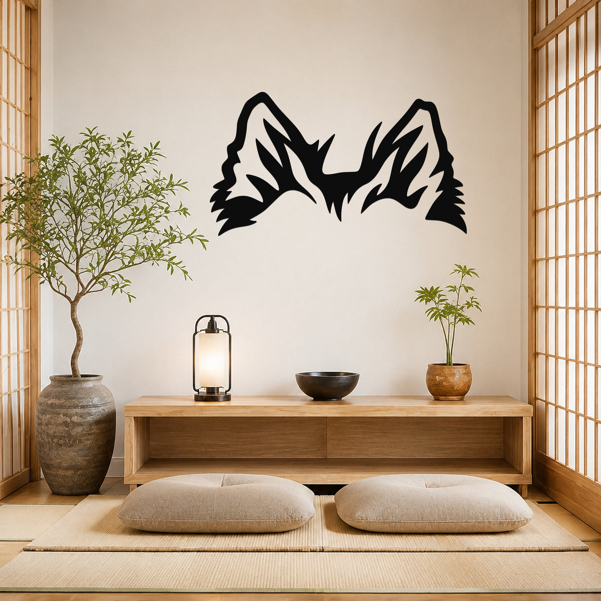 Sheltie dog ear waterproof metal wall art, mockup 3
