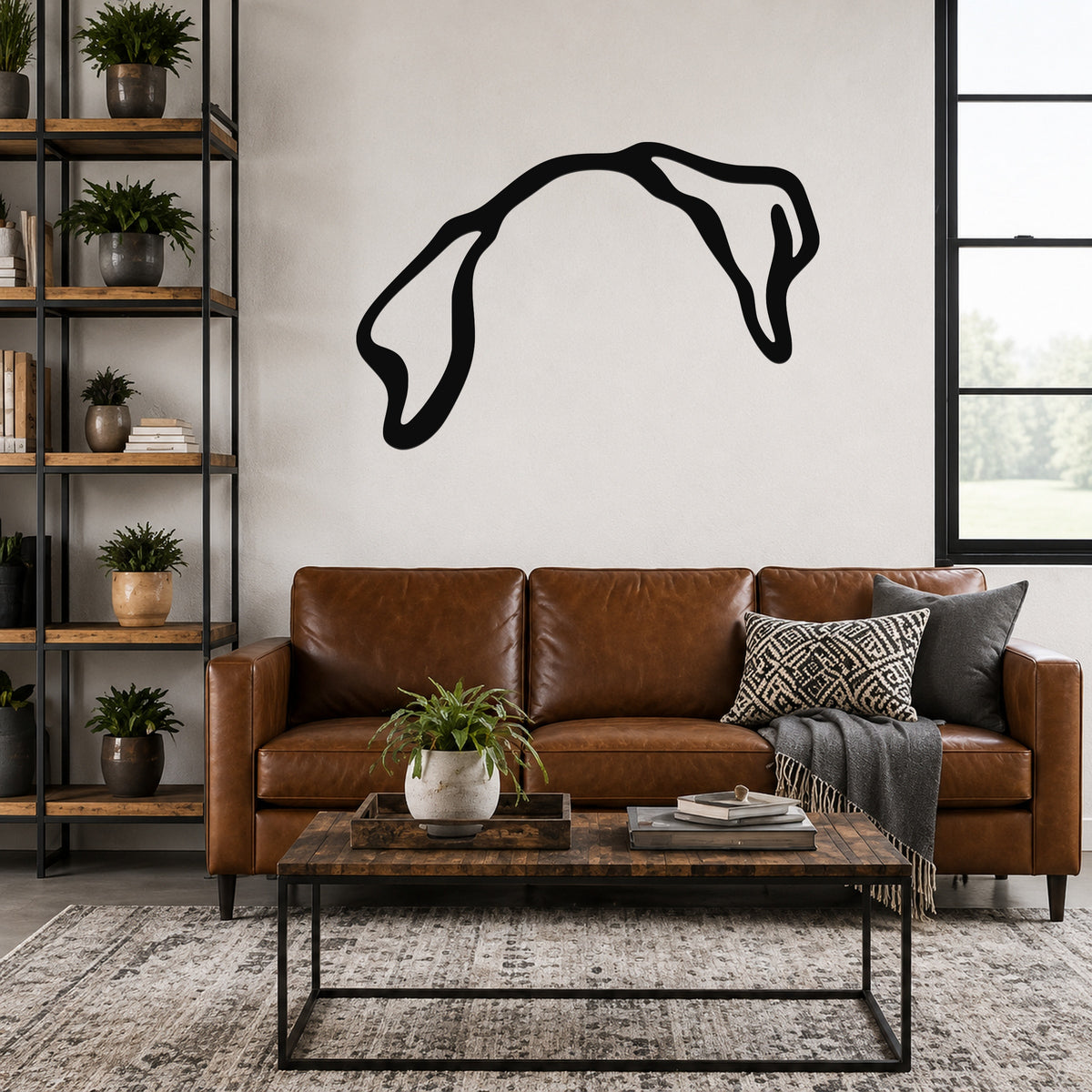 Beagle dog ear waterproof metal wall art, mockup 3