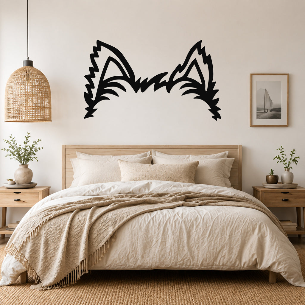 Pomeranian dog ear waterproof metal wall art, mockup 3