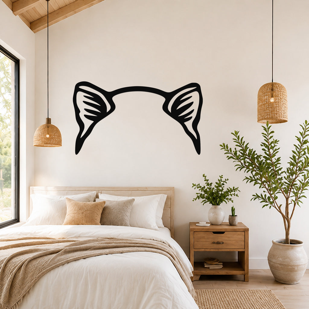 Akita dog ear waterproof metal wall art, mockup 4