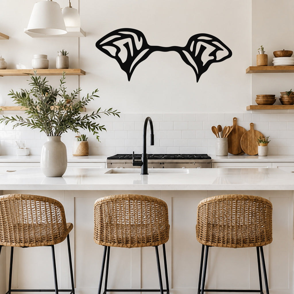 Italian Greyhound dog ear waterproof metal wall art, mockup 4