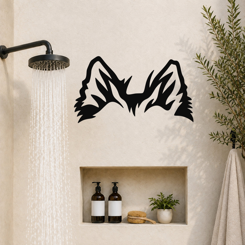 Sheltie dog ear waterproof metal wall art, mockup 4