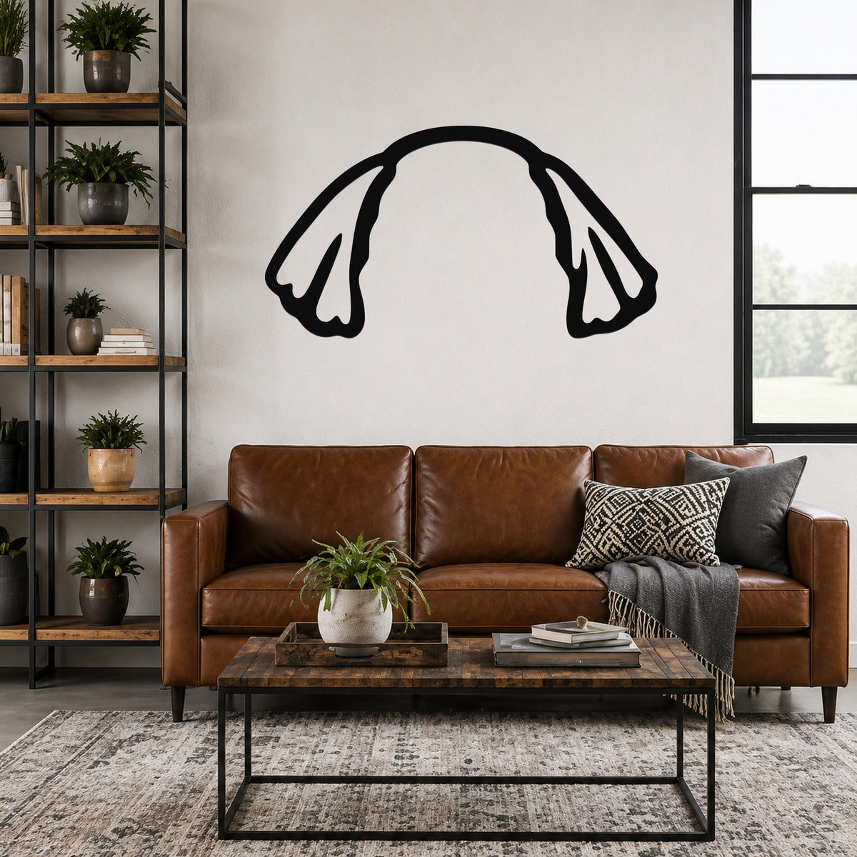 Bichon dog ear waterproof metal wall art, mockup 4