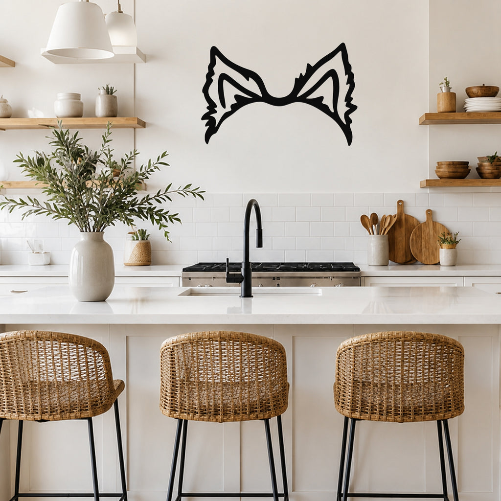 Shorkie dog ear waterproof metal wall art, mockup 4