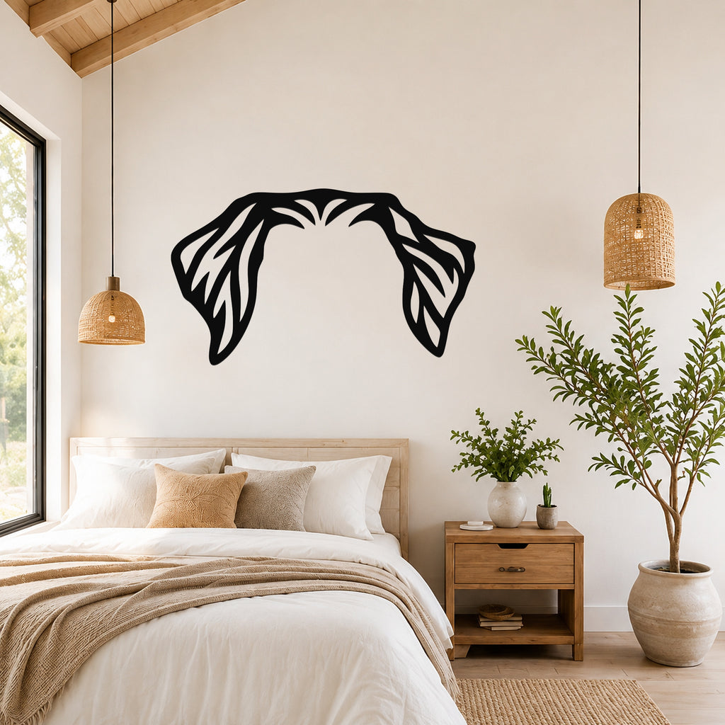 Toller dog ear waterproof metal wall art, mockup 4