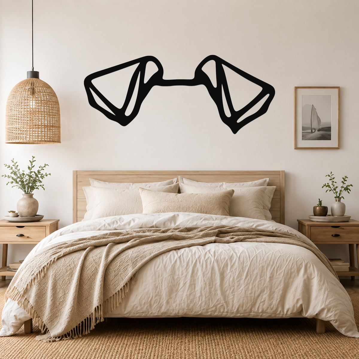 Fox Terrier dog ear waterproof metal wall art, mockup 4