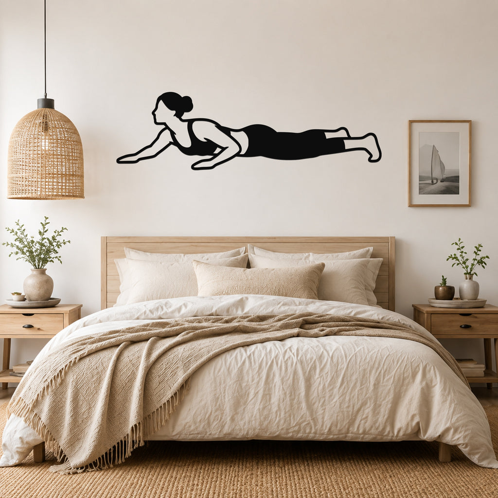 Female Wrestling Sprawl waterproof steel metal wall art, mockup 4