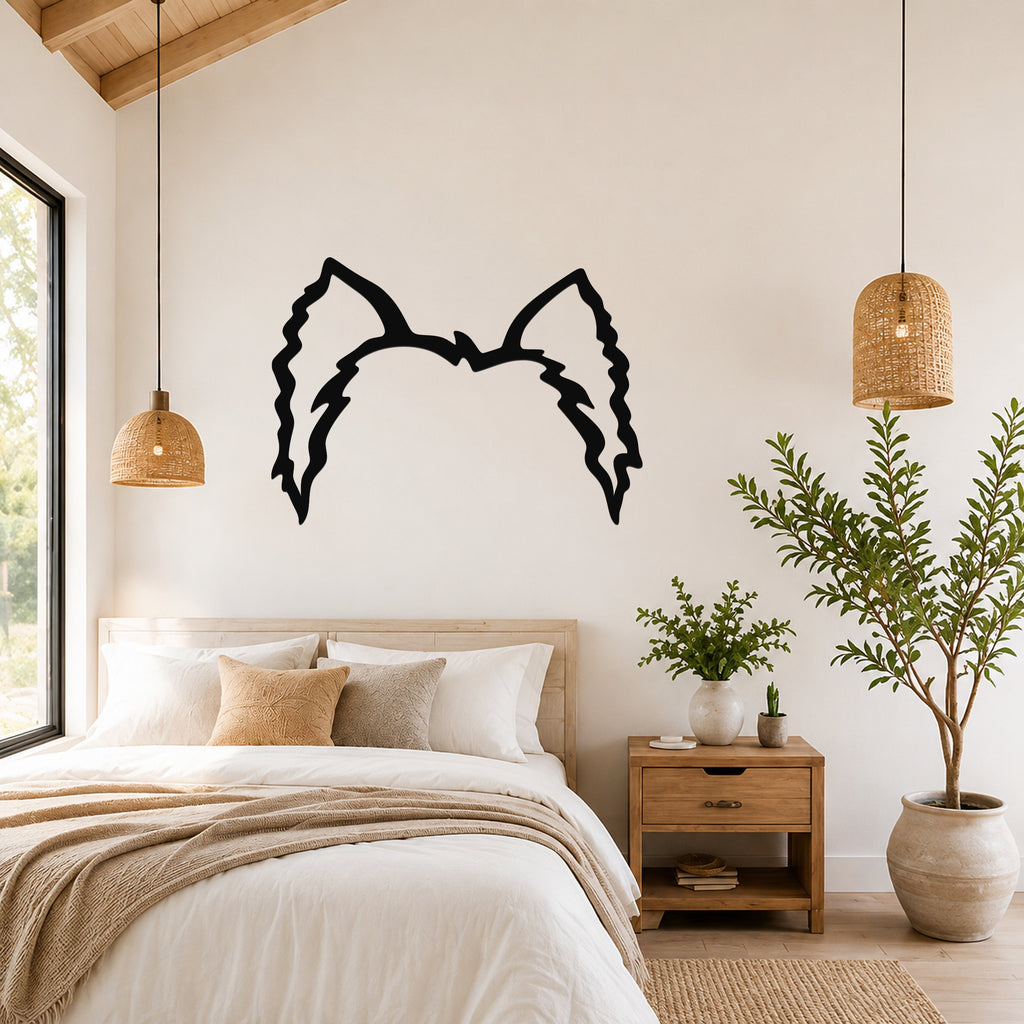 Shorkie dog ear waterproof metal wall art, mockup 4