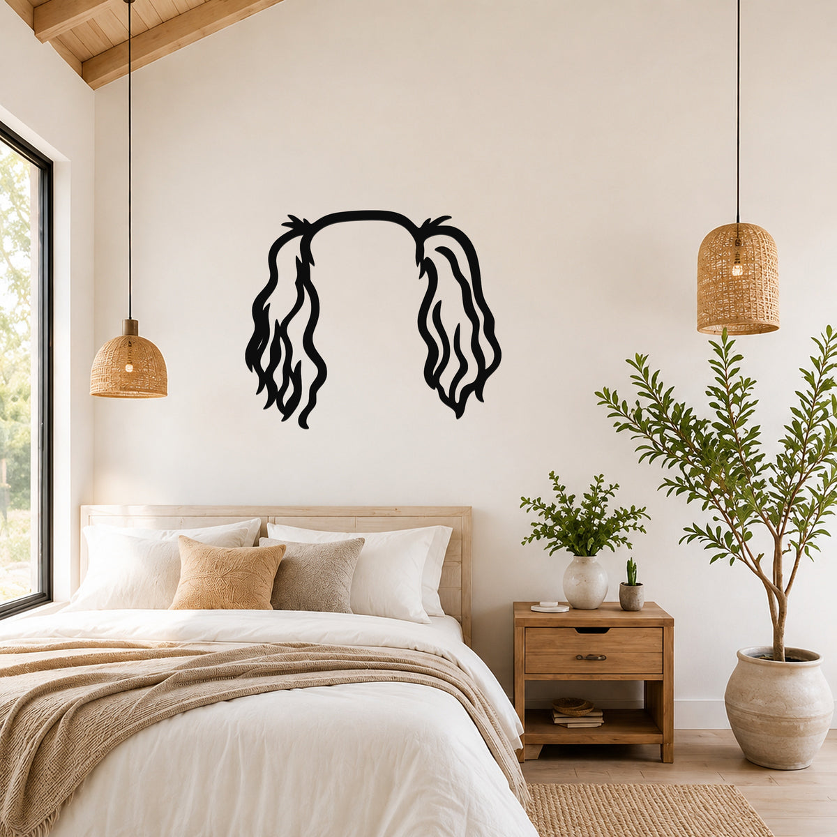 Cavalier King Charles Spaniel dog ear waterproof metal wall art, mockup 4