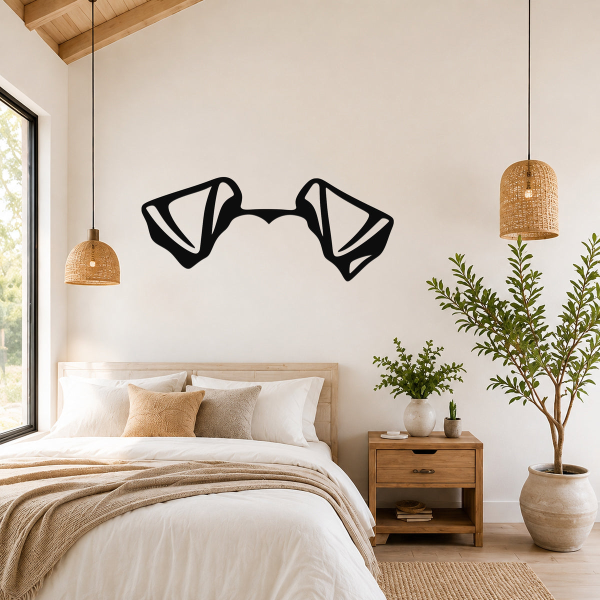 Fox Terrier dog ear waterproof metal wall art, mockup 4