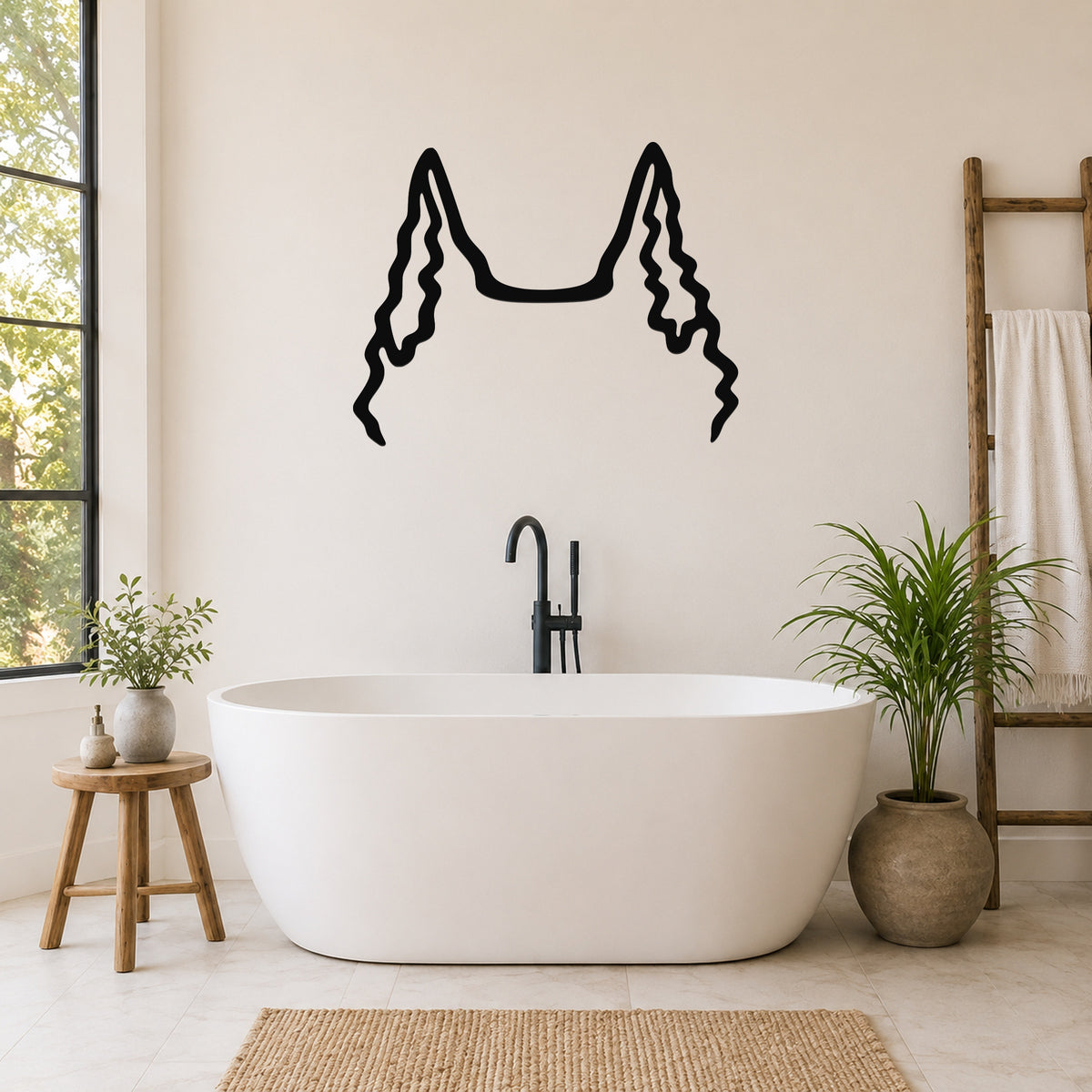 Dutch Shepherd dog ear waterproof metal wall art, mockup 5
