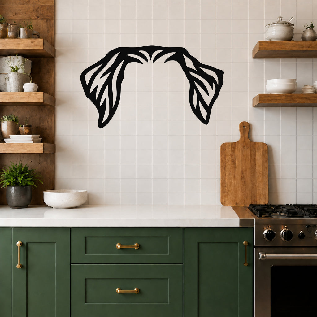 Toller dog ear waterproof metal wall art, mockup 5