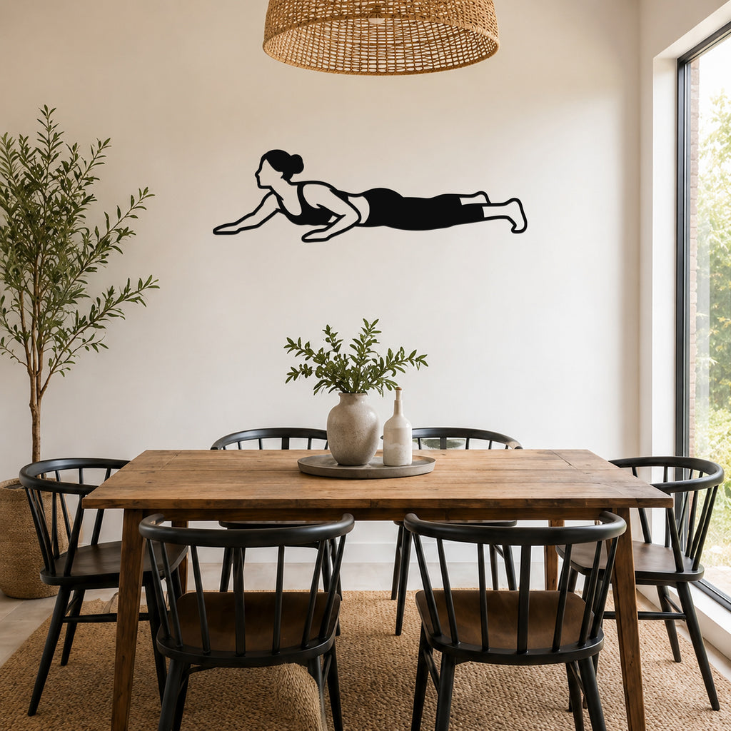 Female Wrestling Sprawl waterproof steel metal wall art, mockup 5