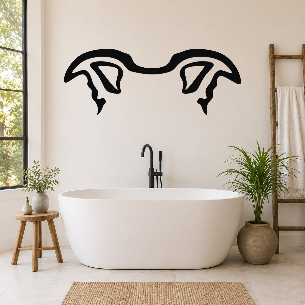 Italian Greyhound dog ear waterproof metal wall art, mockup 5