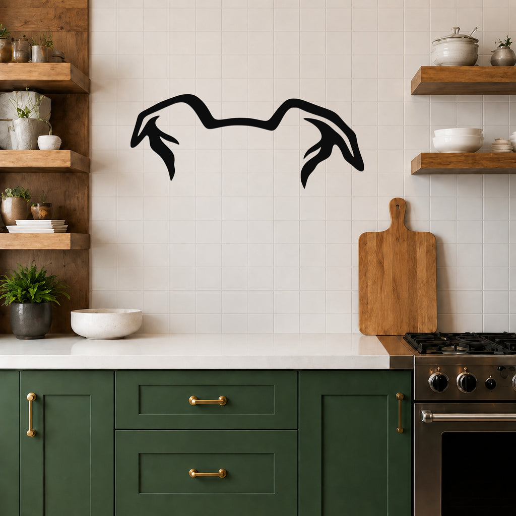 Border Collie dog ear waterproof metal wall art, mockup 5
