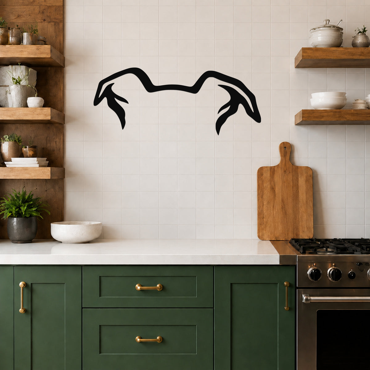 Border Collie dog ear waterproof metal wall art, mockup 5