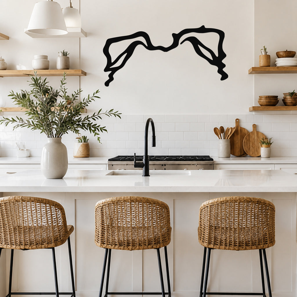 Jack Russell dog ear waterproof metal wall art, mockup 5