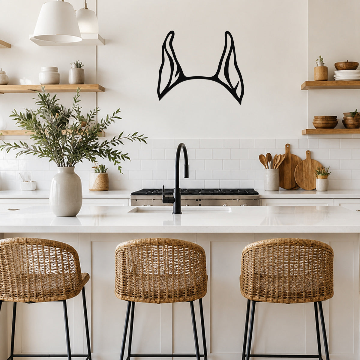 Boxer dog ear waterproof metal wall art, mockup 5
